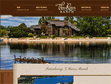 Tablet Screenshot of 3riversranch.com